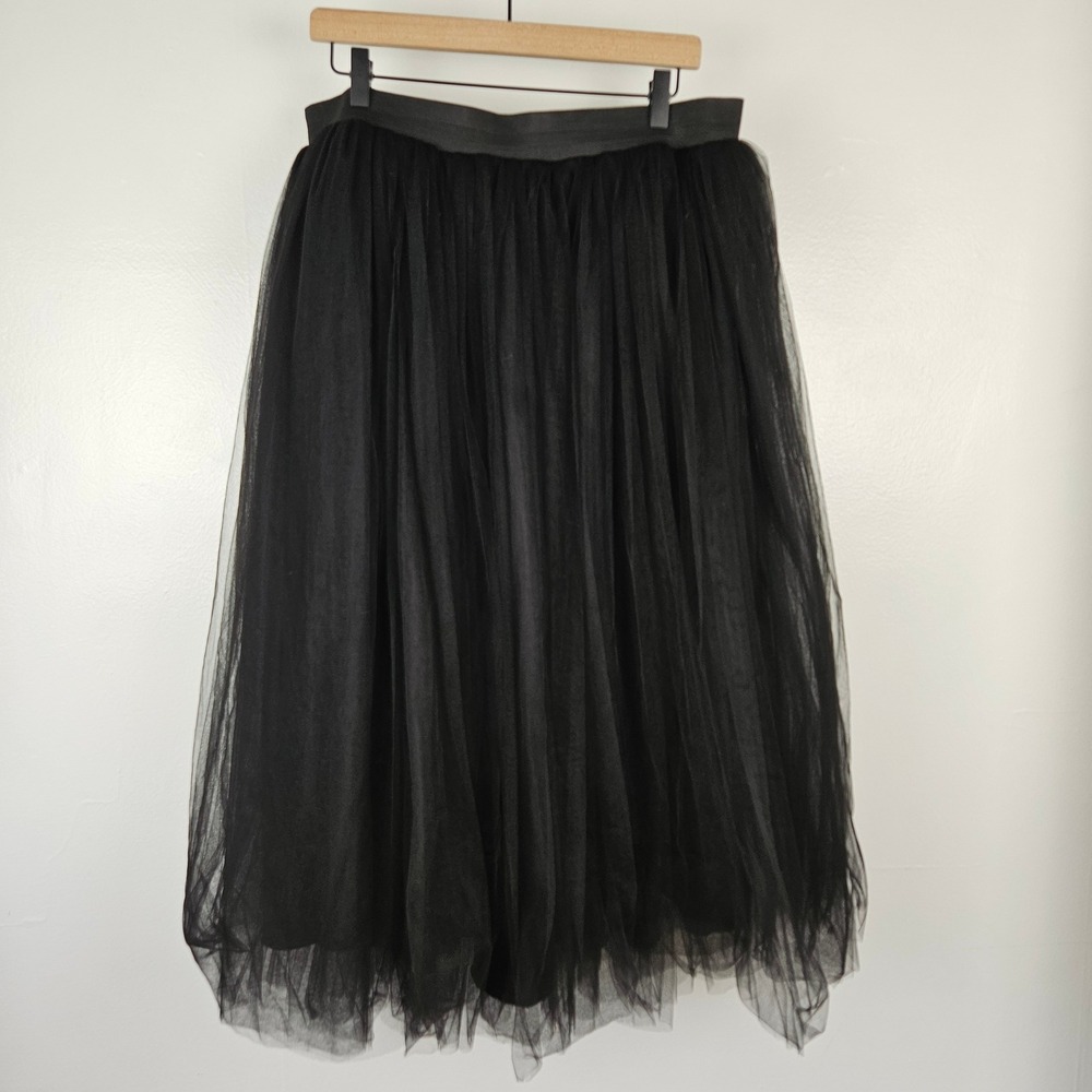 Society+ Tulle Tutu‎ Midi Skirt 1X? 2X? Plus Black Witchy Ballerina 1X? 2X? Plus